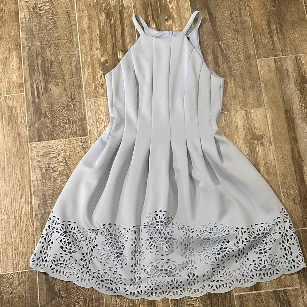 Vince Camuto Light Gray Midi Dress